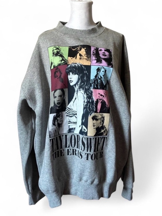 Taylor Swift Tops - Taylor Swift Eras Tour Gray Crewneck Sweatshirt Concert Pullover size Large